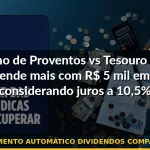 reinvestimento automático dividendos comparação 2026 — Guia completo 2026