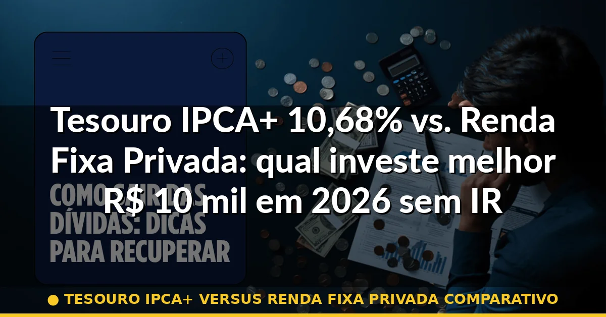 tesouro ipca+ versus renda fixa privada comparativo — Guia completo 2026
