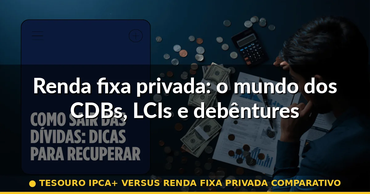 Renda fixa privada: o mundo dos CDBs, LCIs e debêntures — tesouro ipca+ versus renda fixa privada comparativo